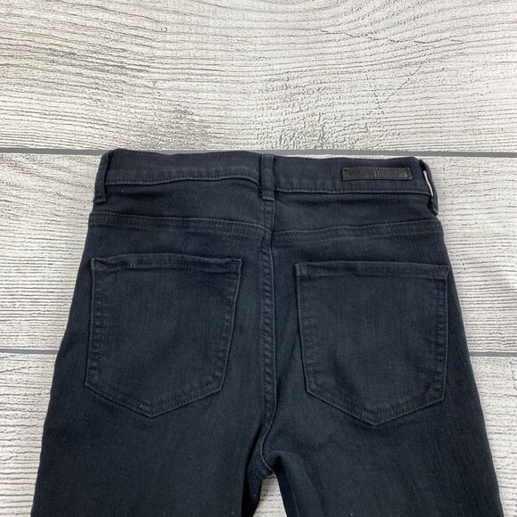 Express High Rise Legging Women Size 2 Short Distressed Denim Pants - Stretch - Picture 4 of 14